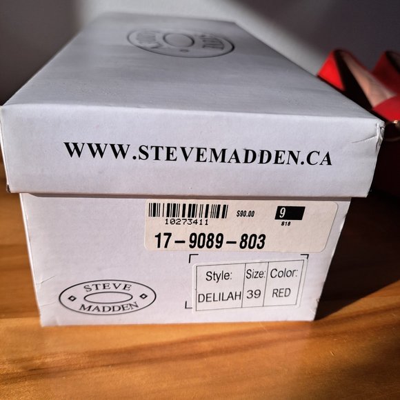 Steve Madden Red Loafer Women's Size 39 US Size 9 - Picture 6 of 6